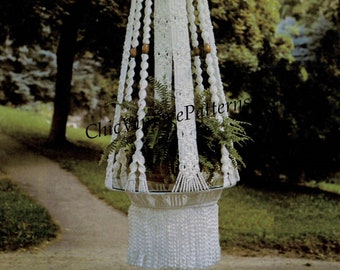 Macrame Hanging Table Pattern, Garden Decor, Instant Download