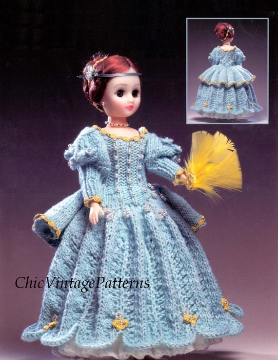knitted doll dress