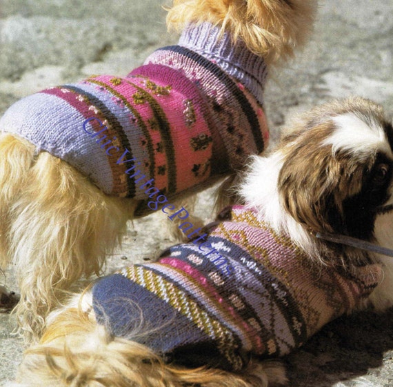 knitted dog coats