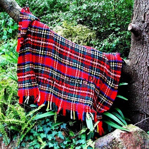 Afghan Pattern,  Scottish Tartan Crochet Rug, PDF Crochet Pattern