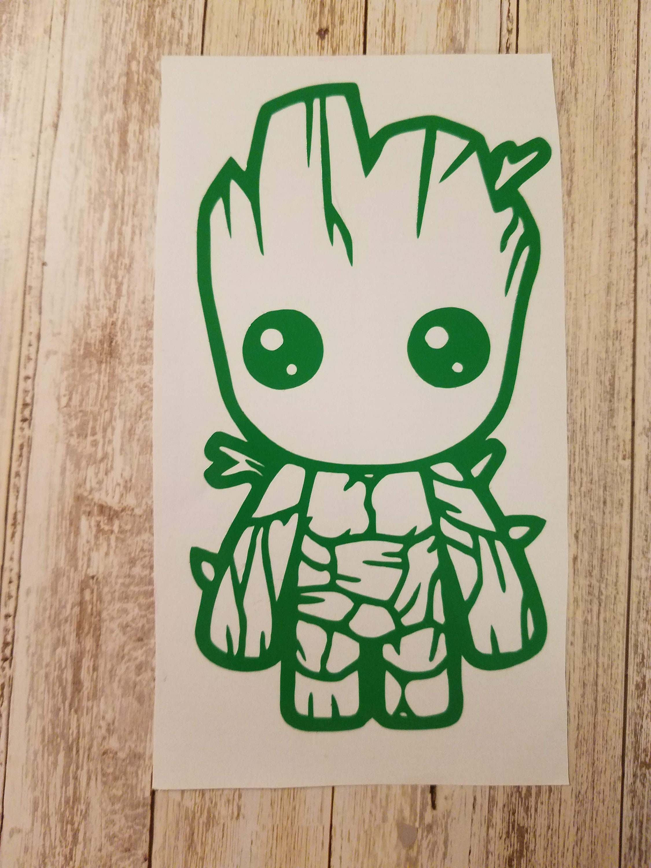 Baby Groot Vinyl Decal Sticker Super Hero Decal Groot Etsy
