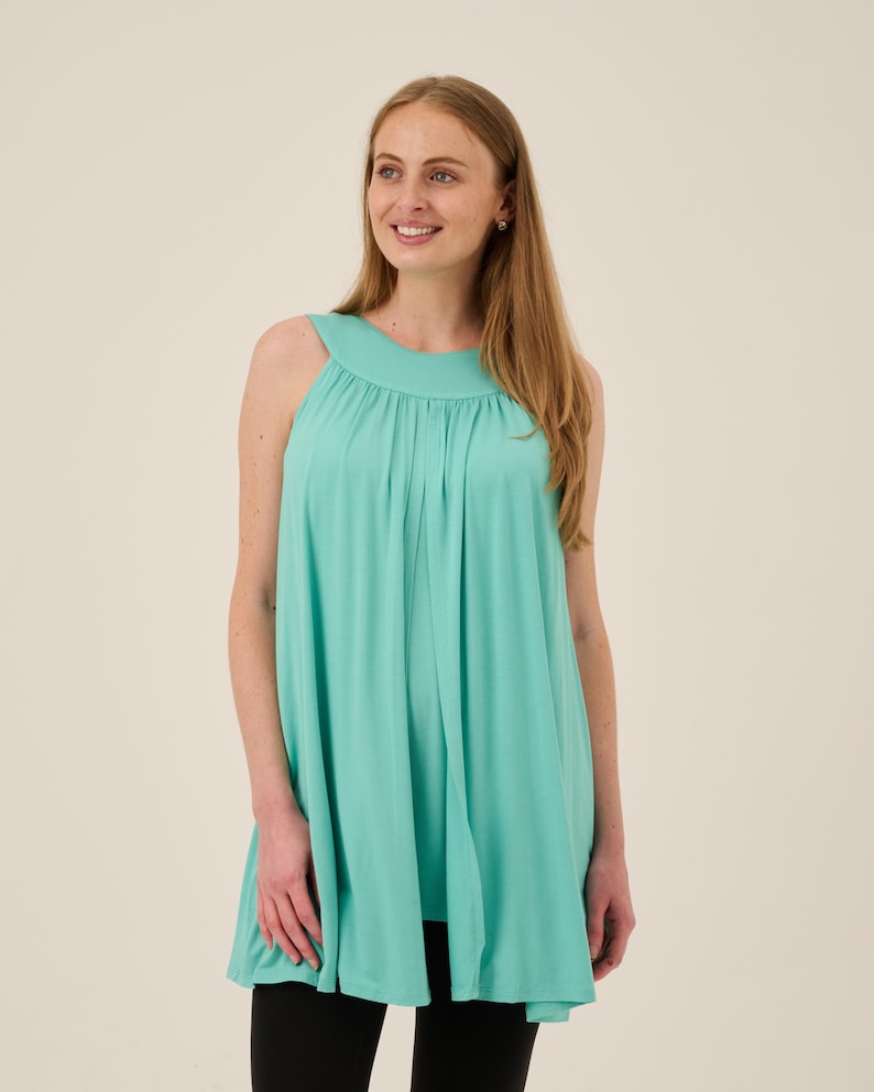 Bamboo Modal Nursing Tunic: Elegant Breastfeeding Top image 2