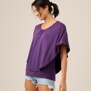 Breastfeeding Blouse, Nursing Top, Maternity, Free Shipping, Plus Sizes