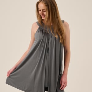 Bamboo Modal Nursing Tunic: Elegant Breastfeeding Top image 6
