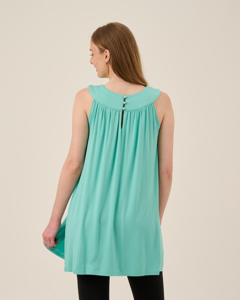 Bamboo Modal Nursing Tunic: Elegant Breastfeeding Top image 5