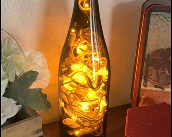 Ready to ship! Wine bottle lamp