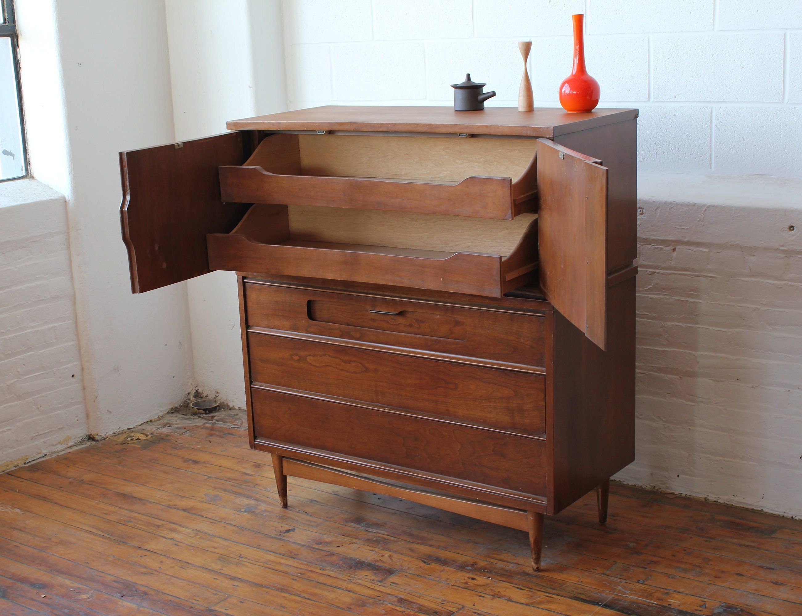 MCM Cherry Highboy by Bassett