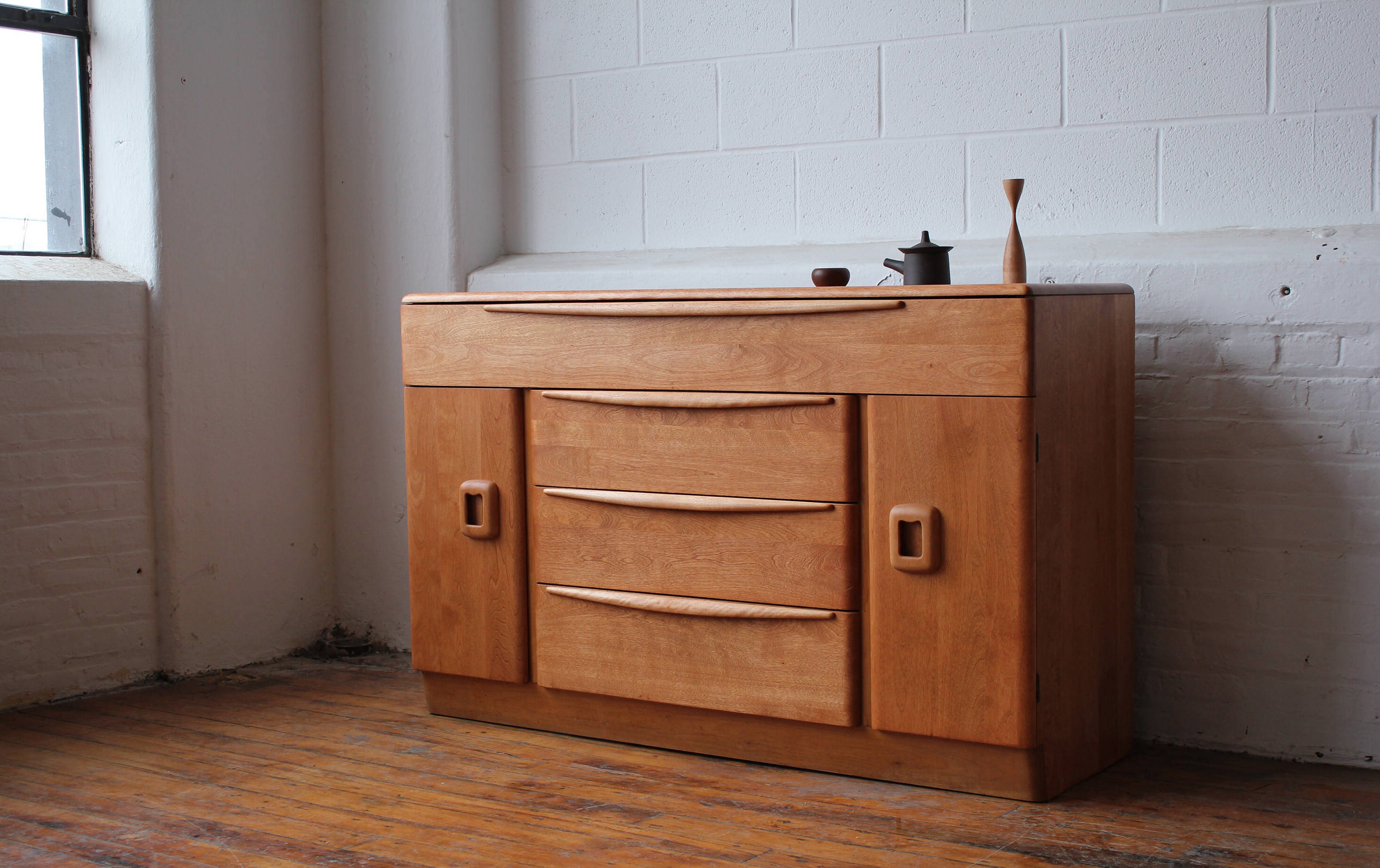 Restored Heywood Wakefield M593 Credenza