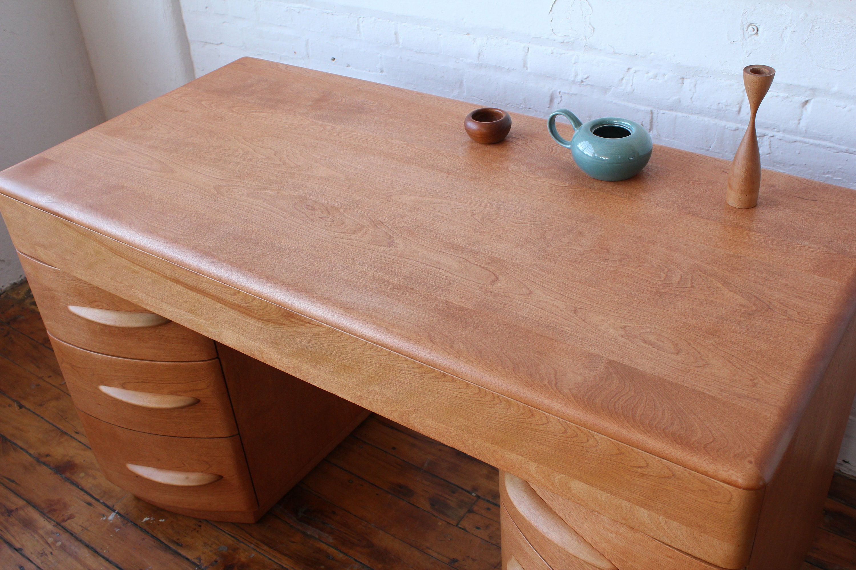 Restored Heywood Wakefield M320 Kneehole Desk