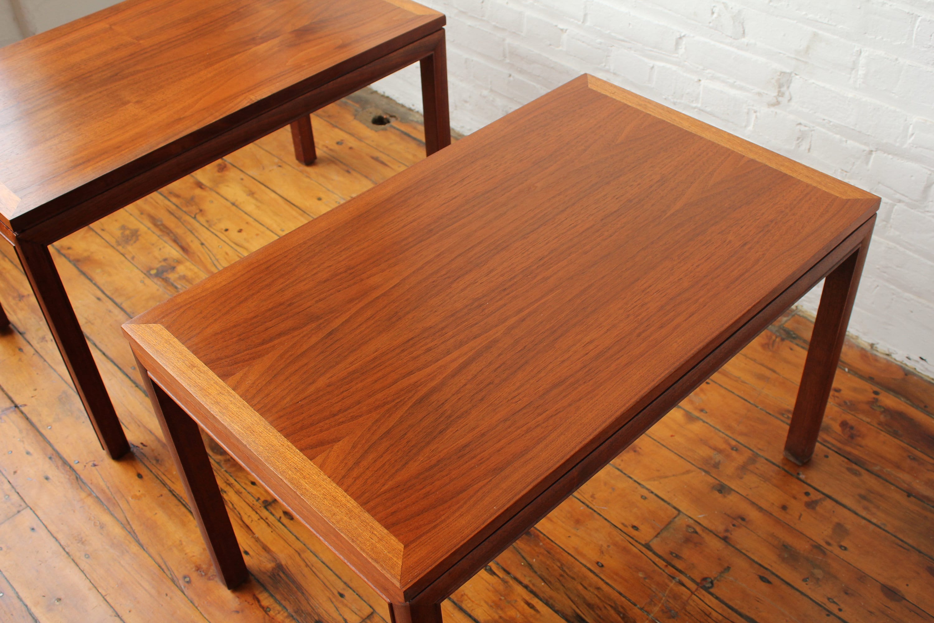 Pair of Restored Walnut Side Tables