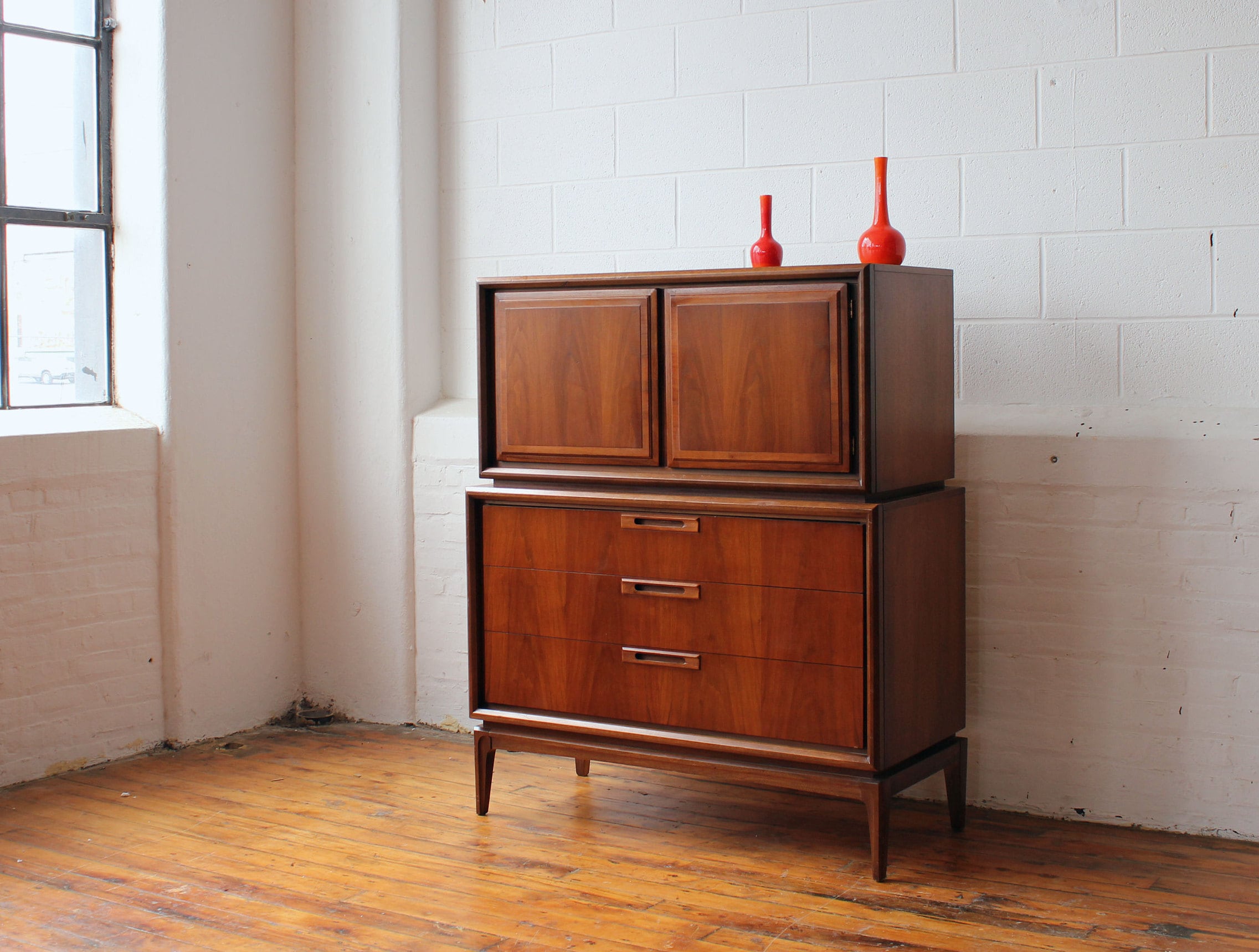 Walnut MCM High Dresser