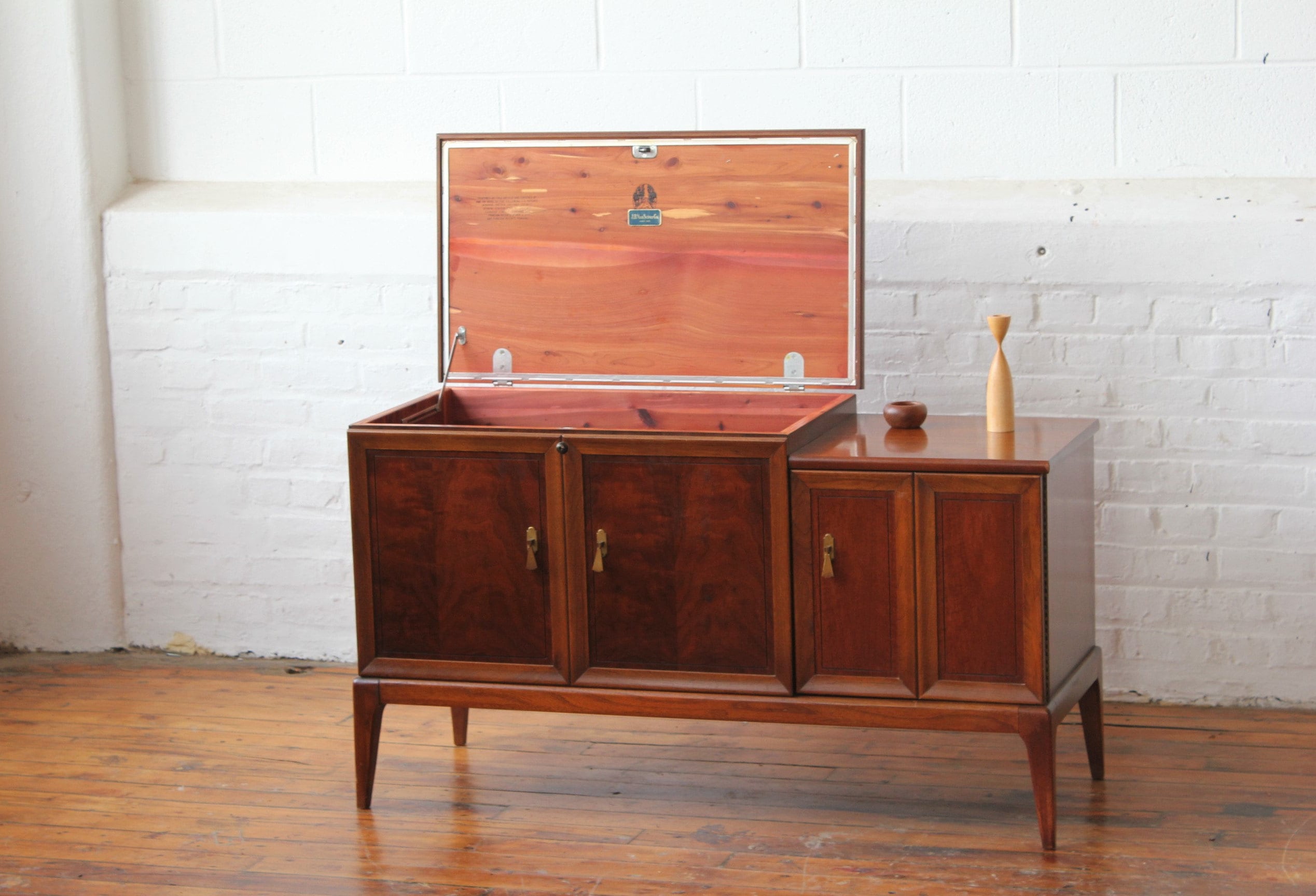 Bi Level Cedar Chest And Record Cabinet By Lane