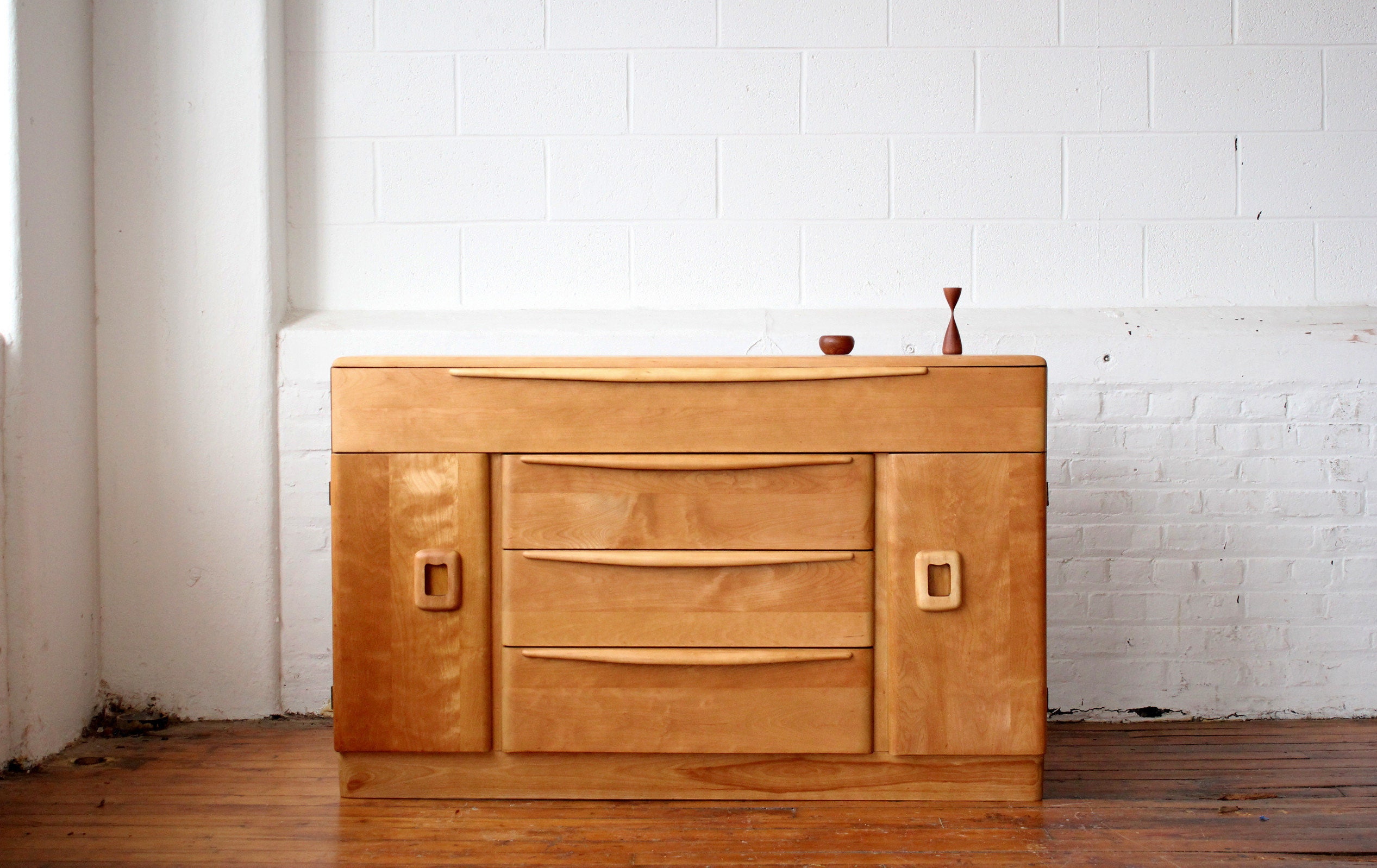 Restored Heywood Wakefield M593 Credenza