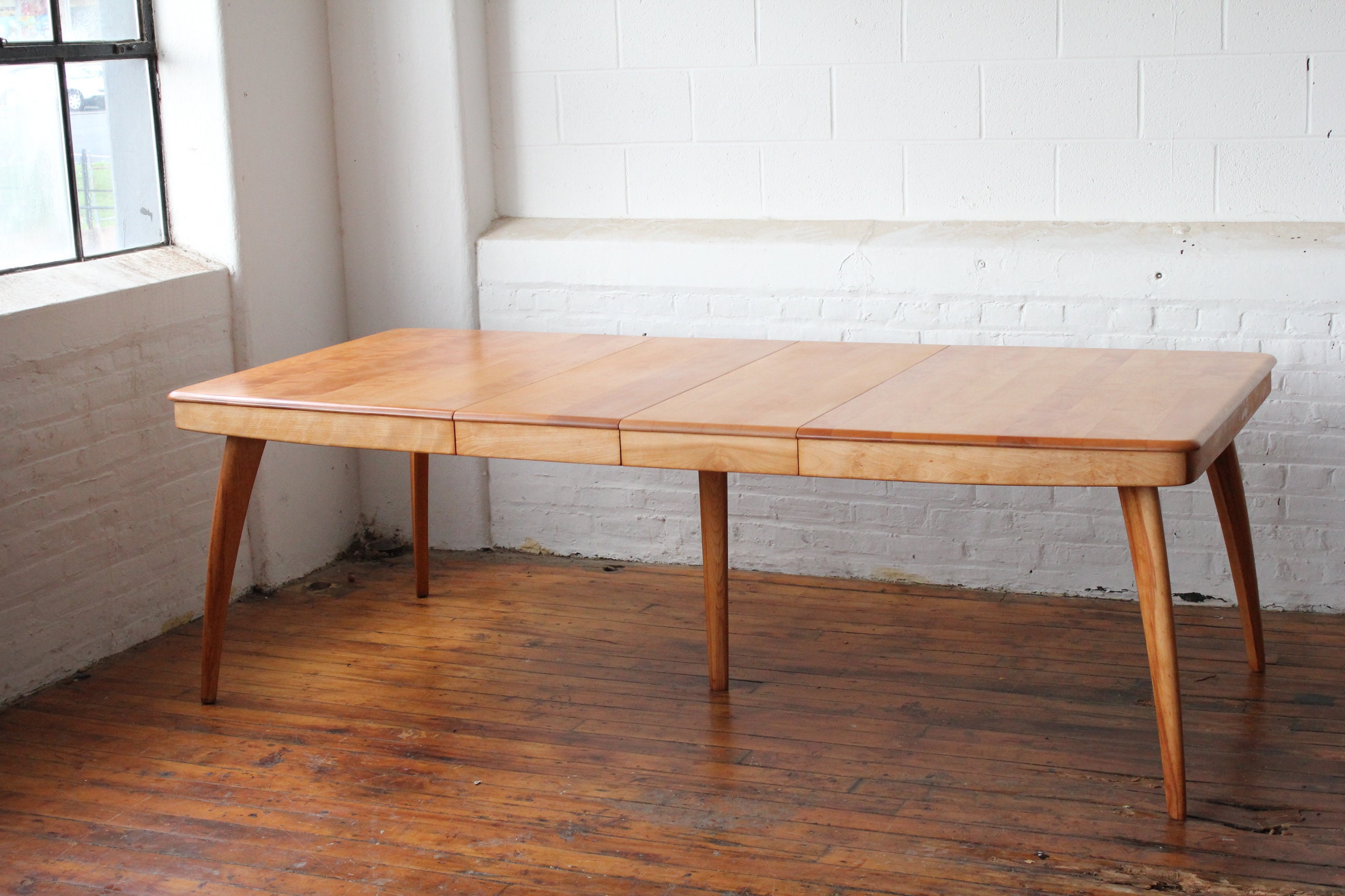 Restored Heywood Wakefield M789G Expandable Dining Table