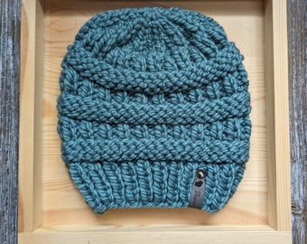 Knit Beanie / CC Beanie Copycat / Wool Knit Beanie / Succulent