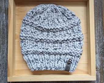 Knit Beanie / CC Beanie Copycat / Wool Knit Beanie / Marble