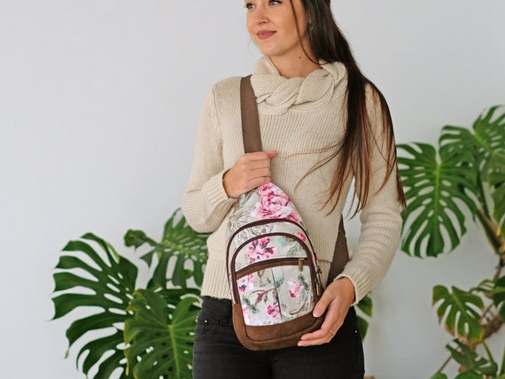 Bolso bandolera para mujer estampado retro, bolso bandolera vegano y bandolera  mochila, bolso bandolera Boho -  España