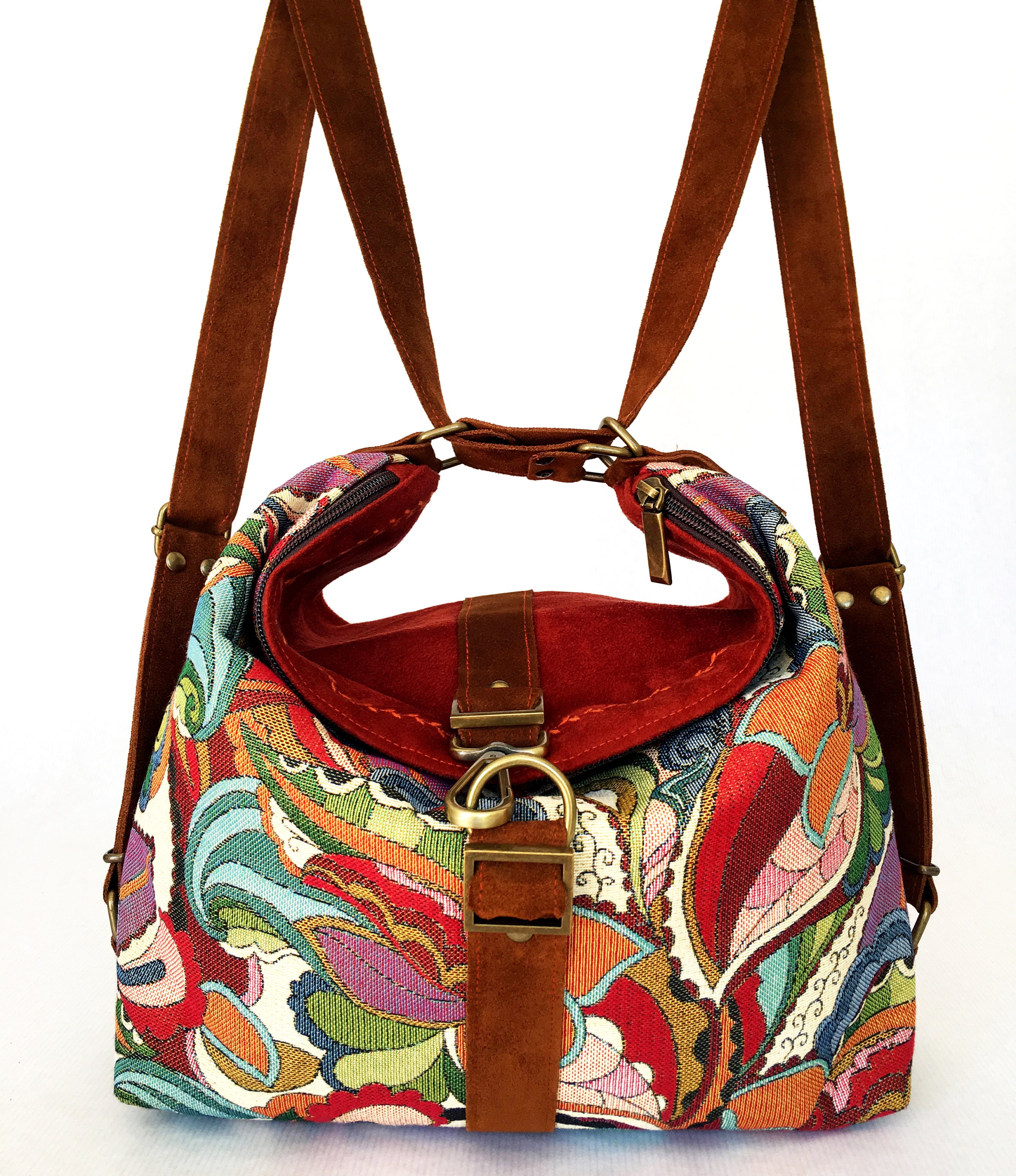 Urban backpack women convertible hobo bag Boho rucksack with Etsy