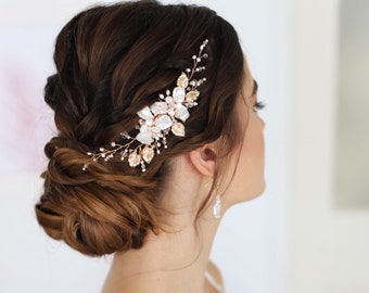 Small Enya pearl haircomb, wedding hair comb, bridal accessories, bridal headpiece, bridal hair piece, wedding comb, bridal hair accessories