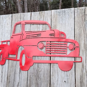 Country Truck Metal Wall Art