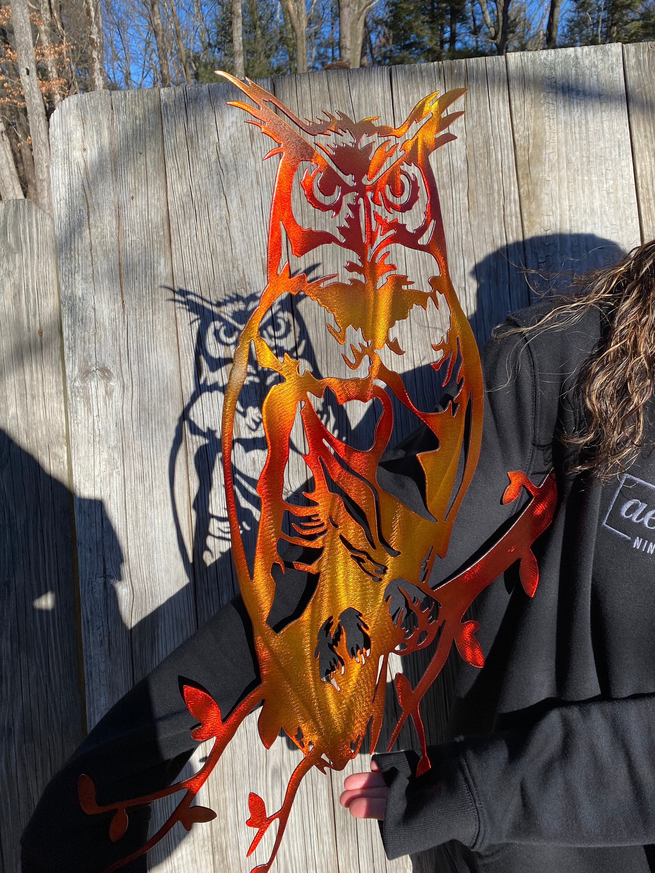 Metal Owl Wall Art home decor woods artwork