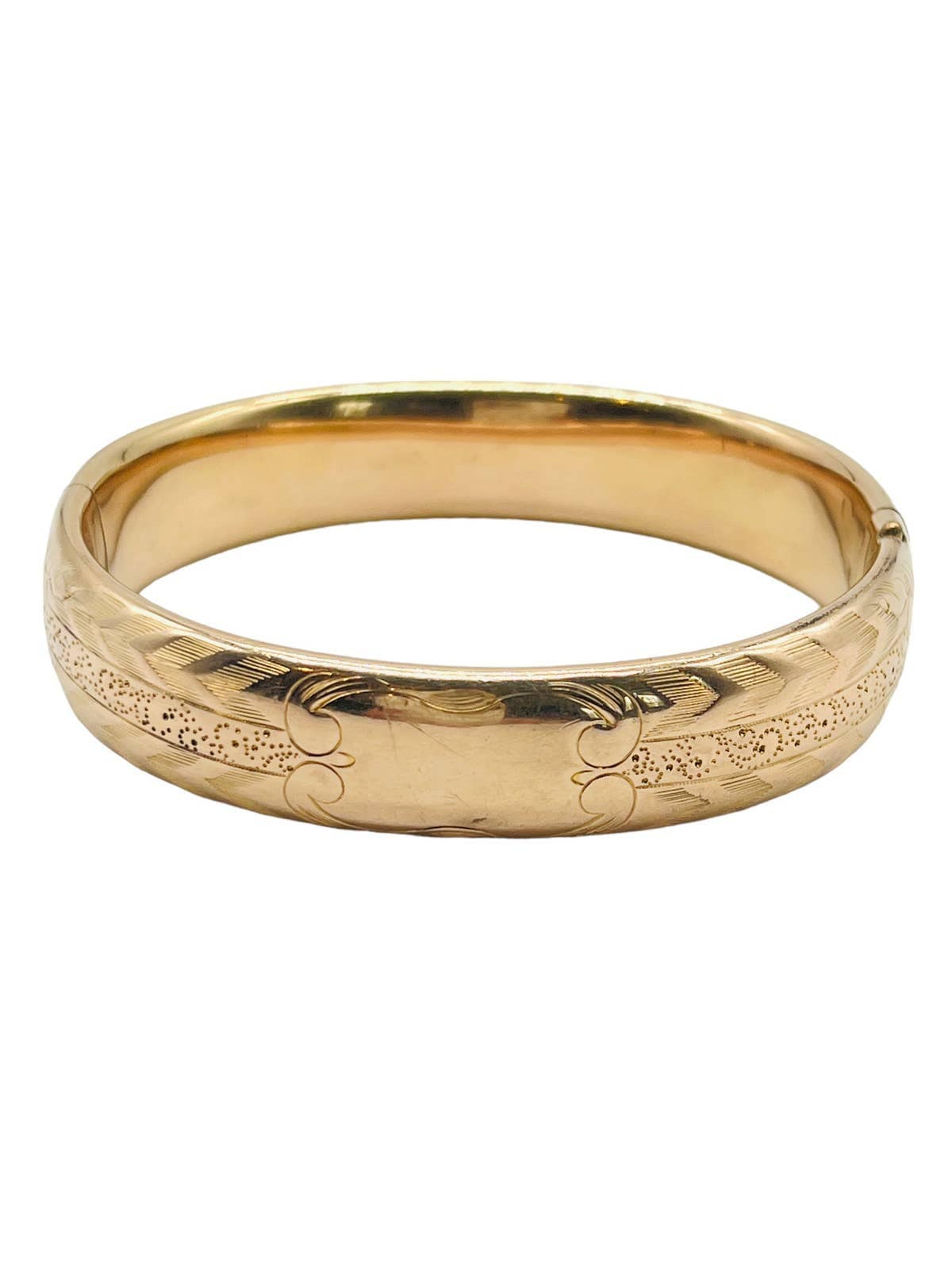 Gold Filled Hinged Bangle Bracelet • FM Bangle Bracelet