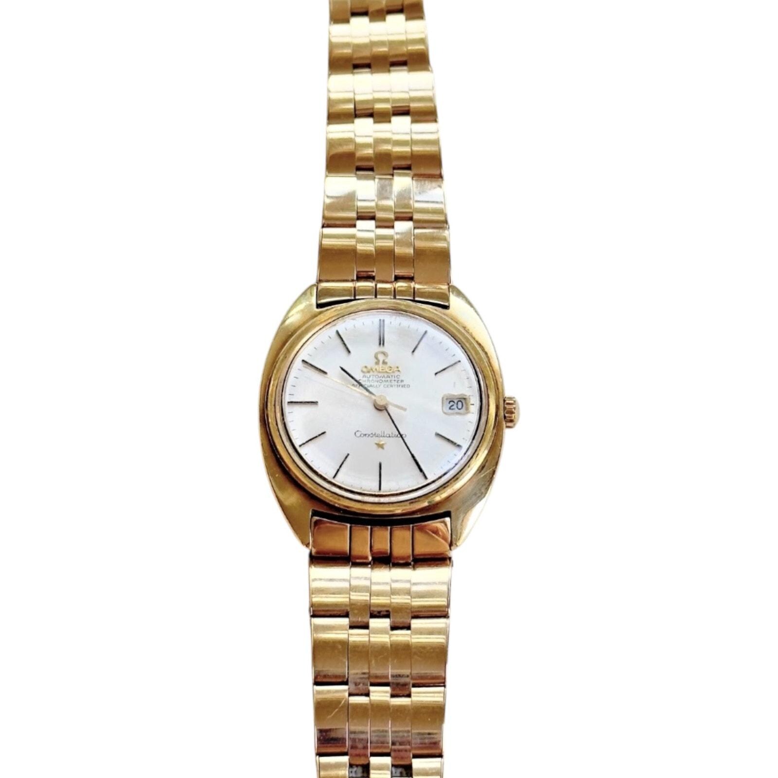 Omega constellation gold watch automatic - Etsy 日本