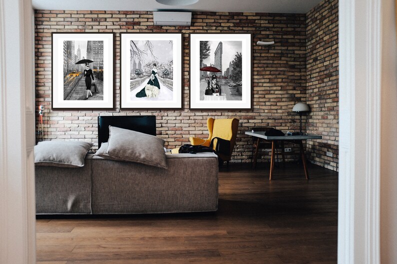 Audrey Hepburn New york city print New york new york city Etsy