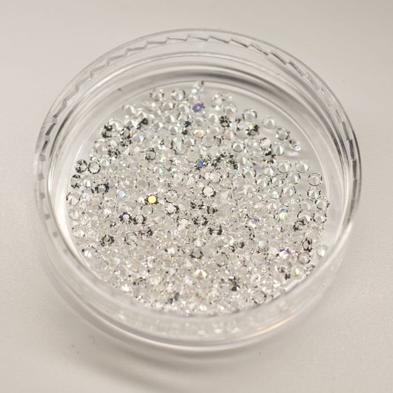 Swarovski Crystal Pixie Dust CLEAR mini zircon rhinestone 3D | Etsy