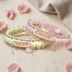 Personalisierte Hundehalsband mit Name, Makramee Halsband rosa