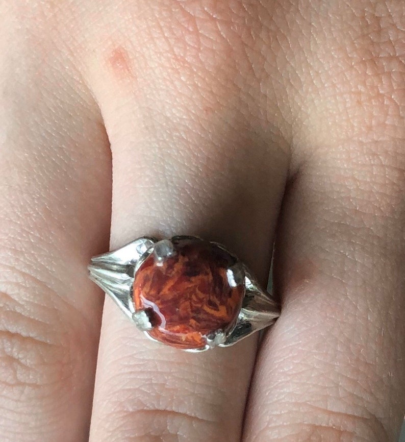 Funeral Flower Petal Sterling Silver Ring Funeral Flowers Etsy