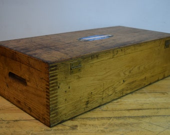 small oak toy box