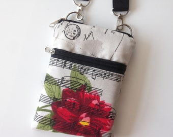 Bloemen kleine reistas, smartphone sling portemonnee, iPhone 11 Pro Max, iPhone 12 Pro Max, iPhone 13 Pro Max, crossbody, rits schoudertas.