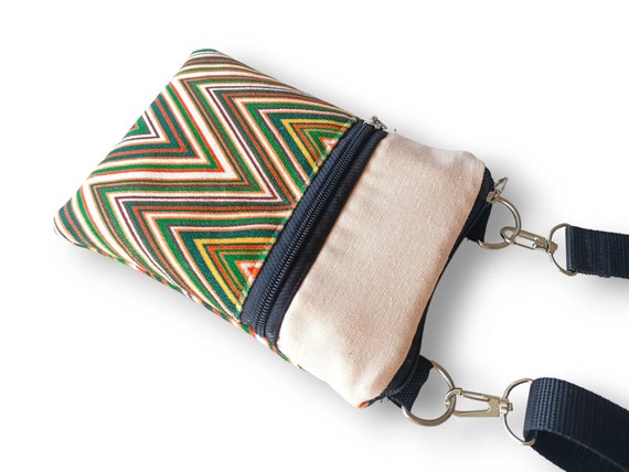 Chevron Sling Bag, iPhone 11 Max Zip Shoulder Bag, Galaxy  display picture 2