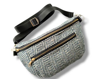 Boho Fanny Pack, Vegan Waist Bag, Crossbody Sling Bag For Women, Unisex Hip Bum Bag, Festival Travel Belt Bag, Valentine’s Day Gift