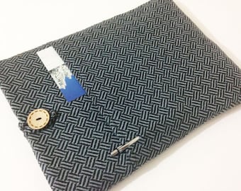 Herringbone 15 inch Laptop Case,15.6 Computer Sleeve,MacBook Pro, HP Chromebook 14,Laptop Sleeve 14" - 15.6" Laptop Case, Ultrabook Sleeve