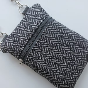 Black New iPhone 13 / 12 Case, iPhone 11 Crossbody Bag, iPhone Sling Bag, XS Pro, Max, Travel Cell Phone Purse, Google Pixel 6, Passport Bag