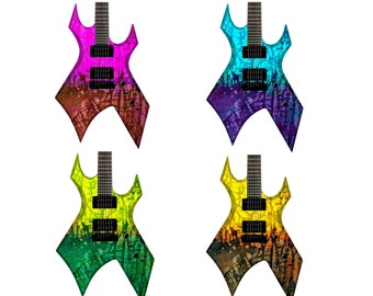 The Cracked Fade Skin Wrap Vinyl Decal Stickers for Guitars & Bass. 4 choices. 177-180