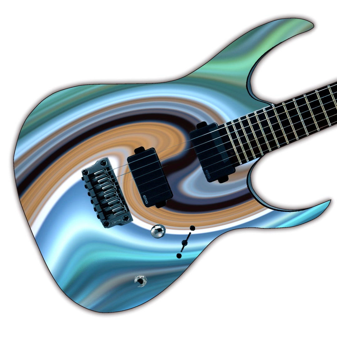 Guitar Skin Wrap Laminated Vinyl Sticker Decals for Guitar/bass Blue