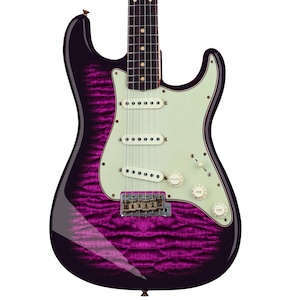 Pelli adesive per decalcomanie in vinile per personalizzazione della chitarra. Lo scoppio trapuntato Passion Plum. 4 Scelte della forma del corpo GS223