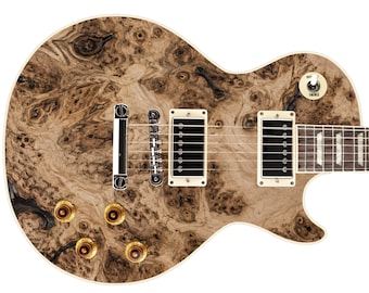 Guitar Vinyl Wrap Skins The Wood Burl Laminated Vinyl Print for Guitars or Bass