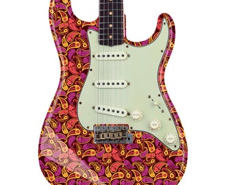 Vinilo laminado para guitarra Paisley de los años 60