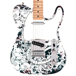 Guitar, Bass or Acoustic Skin Wrap Laminated Vinyl Decal Sticker The Warlord GS92