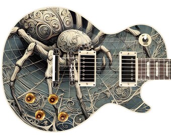 The Intricate Web Guitar Cover Skin Wrap - Laminated Printed