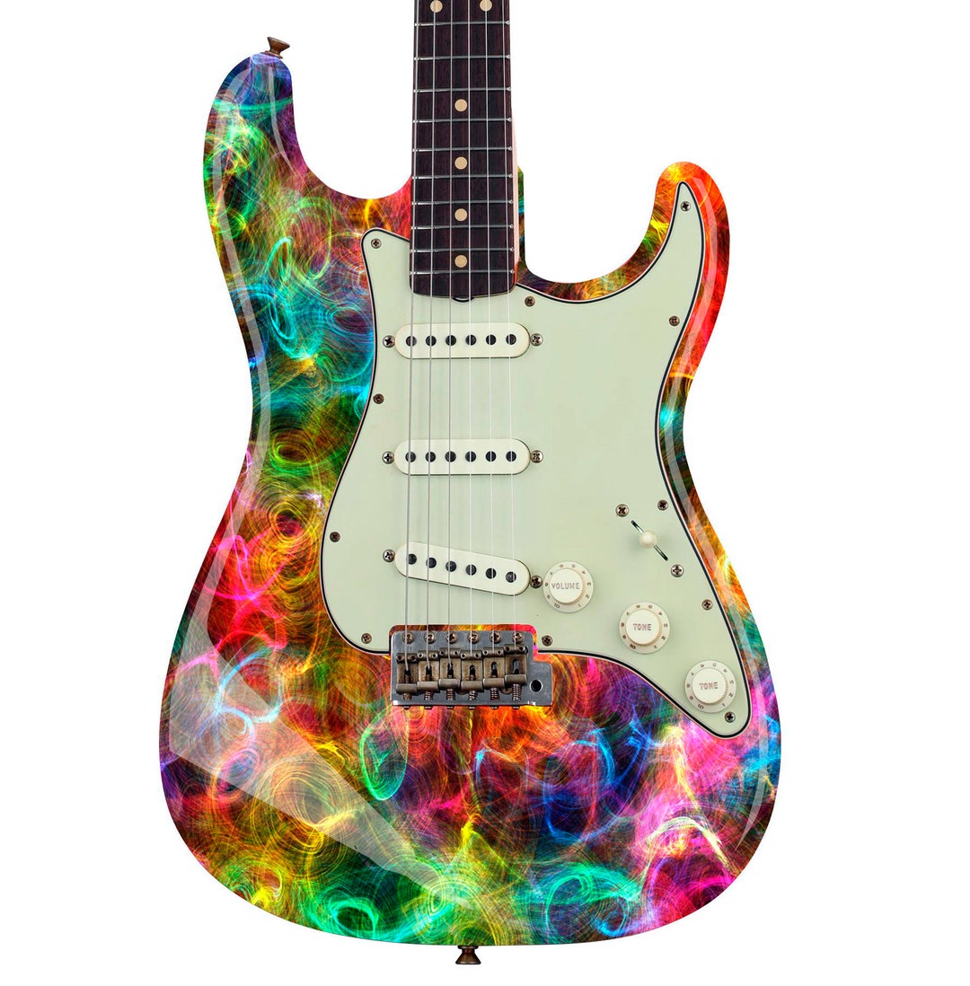 Guitar Skin Wrap Laminated Vinyl Sticker Decals for Any Guitar the Swirl GS06 Etsy