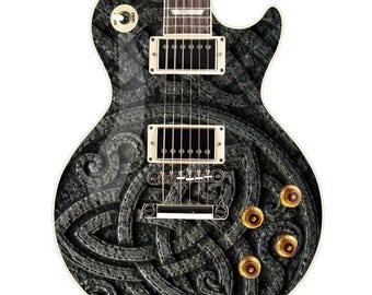 Guitar Skin Wraps The Viking Knotwork Laminated Airlease Vinyl Print for Guitars or Bass