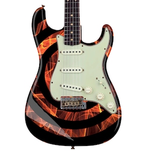 Bullseye Guitar Laminated Skin Wrap Vinyl Decal Stickers Guitar/Bass. Ring Of Fire GS41