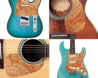 Battipenna per Chitarra Acustica in Legno Massello Viene Fornito con Nastro Biadesivo Accessori per Chitarra Acustica Parti per Chitarre acustiche (Color : 07