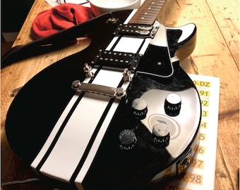 Wide Custom Racing Stripe Decal Stickers for Guitars & Basses 8 Colour Options