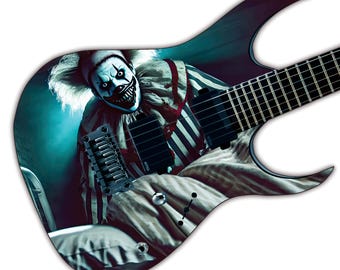 Guitar 'The Nightmare' Horror Fan Cover Skin Wrap - Laminated Printed Vinyl Sticker Decal - Fits most Guitars and Basses.